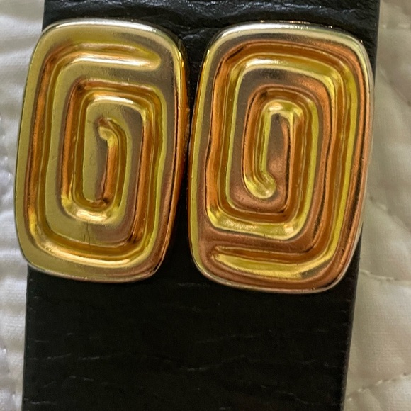 Vintage Gold Buckle Black Genuine Leather Made in Canada Size 32 - Picture 5 of 8